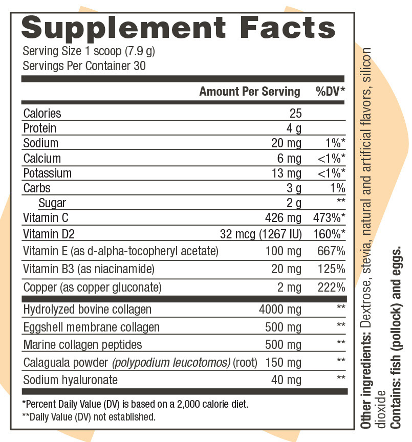 Collagen Refresh Supplement Fact