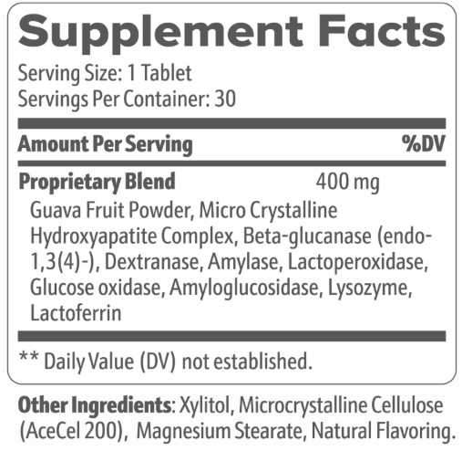 DentaTonic Supplement Fact