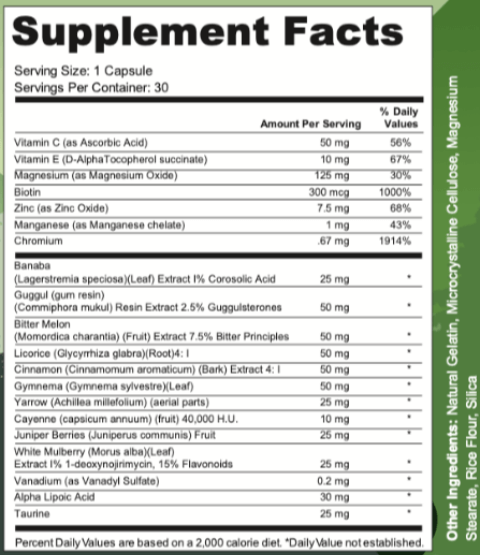 Oradentum Ingredients Supplement Facts