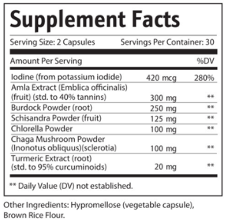 Pineal XT Supplement fact